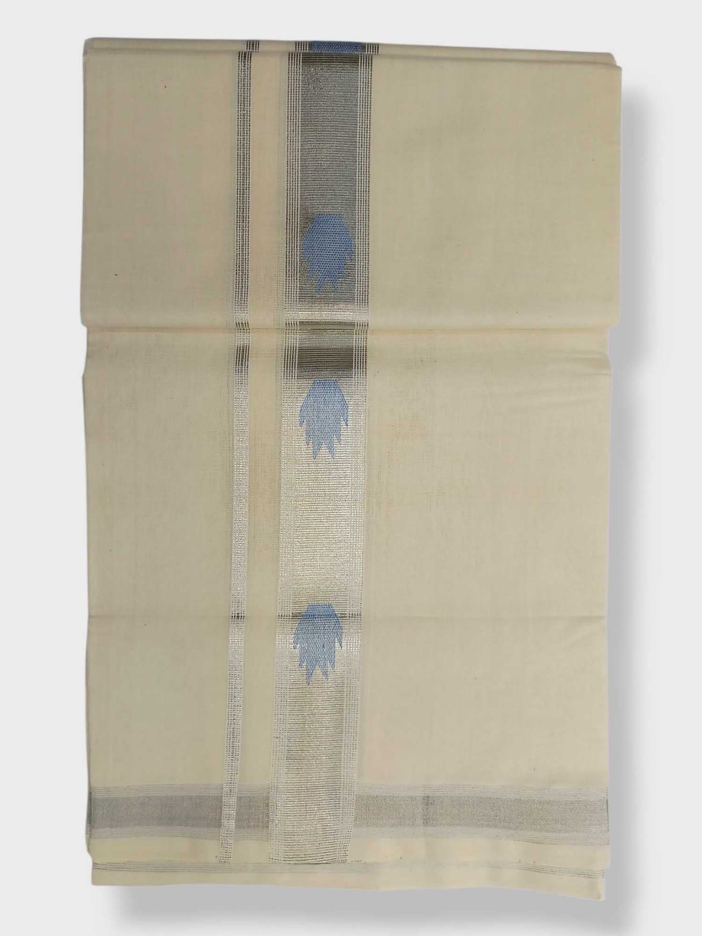 Original Balaramapuram Handloom Kasavu Mundu for Men