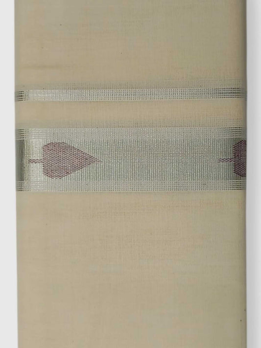 Original Balaramapuram Handloom Kasavu Mundu for Men