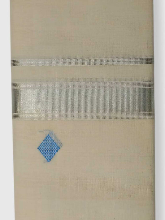 Original Balaramapuram Handloom Kasavu Mundu for Men