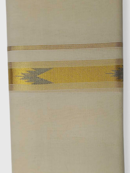 Original Balaramapuram Handloom Kasavu Mundu for Men