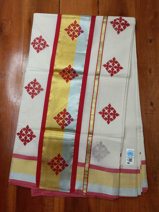Kerala Kasavu Saree for Women