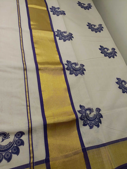 Kerala Kasavu Saree for Women
