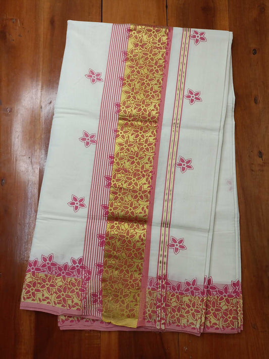 Kerala Kasavu Saree for Women