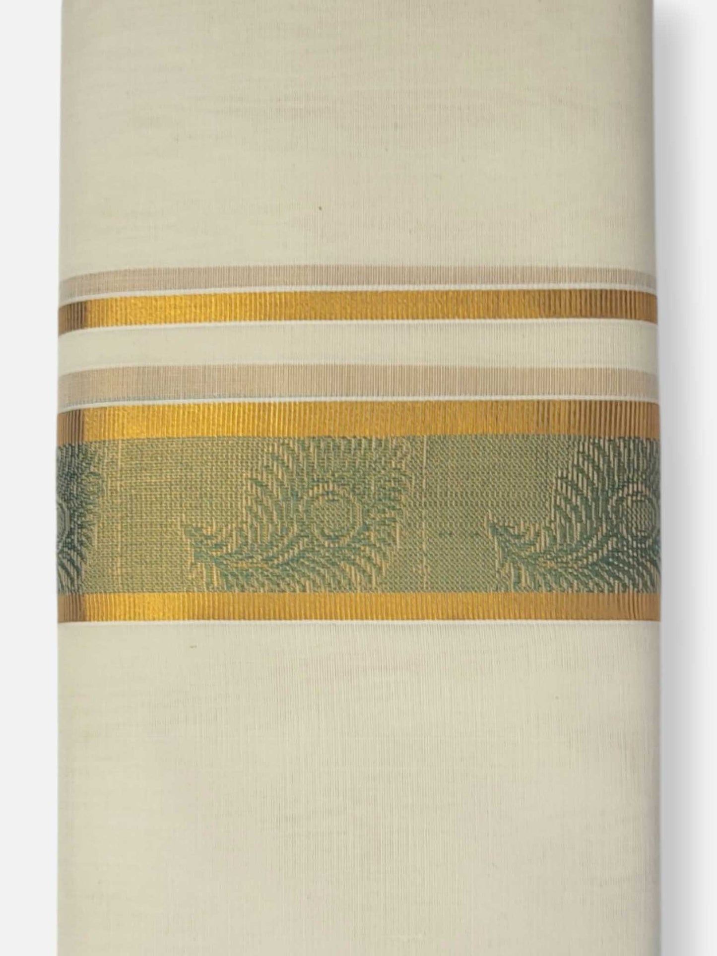 Premium Wedding Handloom Balaramapuram Unaakupaavu Kasavu Mundu for Men