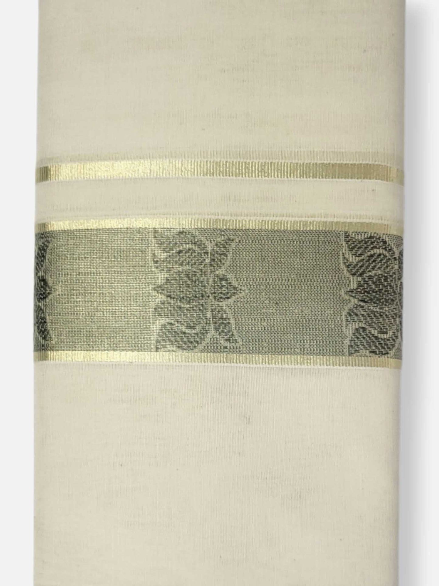 Premium Wedding Handloom Balaramapuram Unaakupaavu Kasavu Mundu for Men