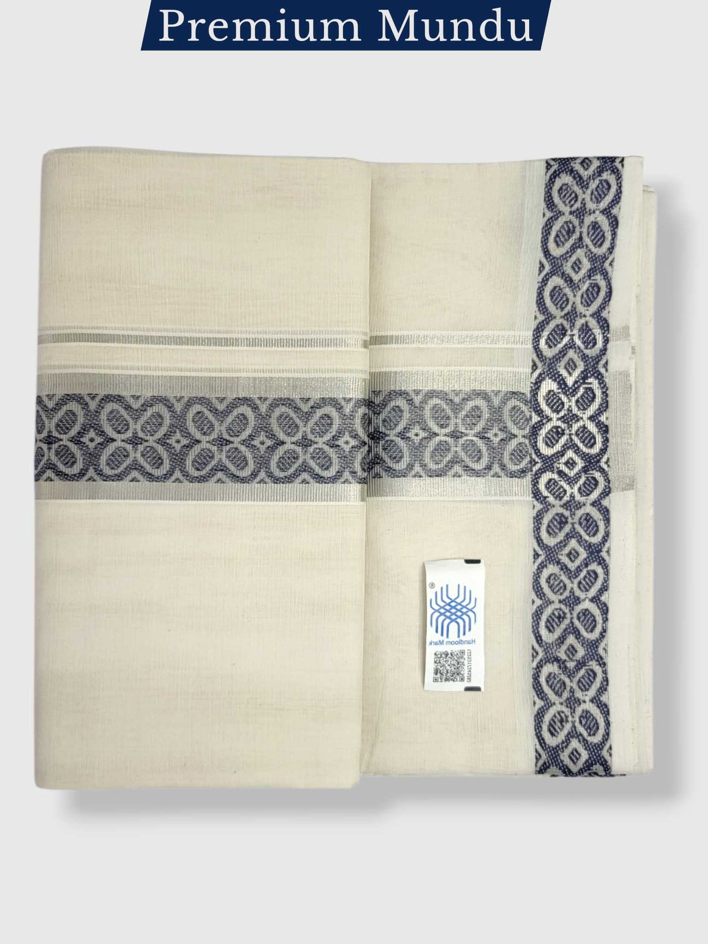 Premium Wedding Handloom Balaramapuram Unaakupaavu Kasavu Mundu for Men