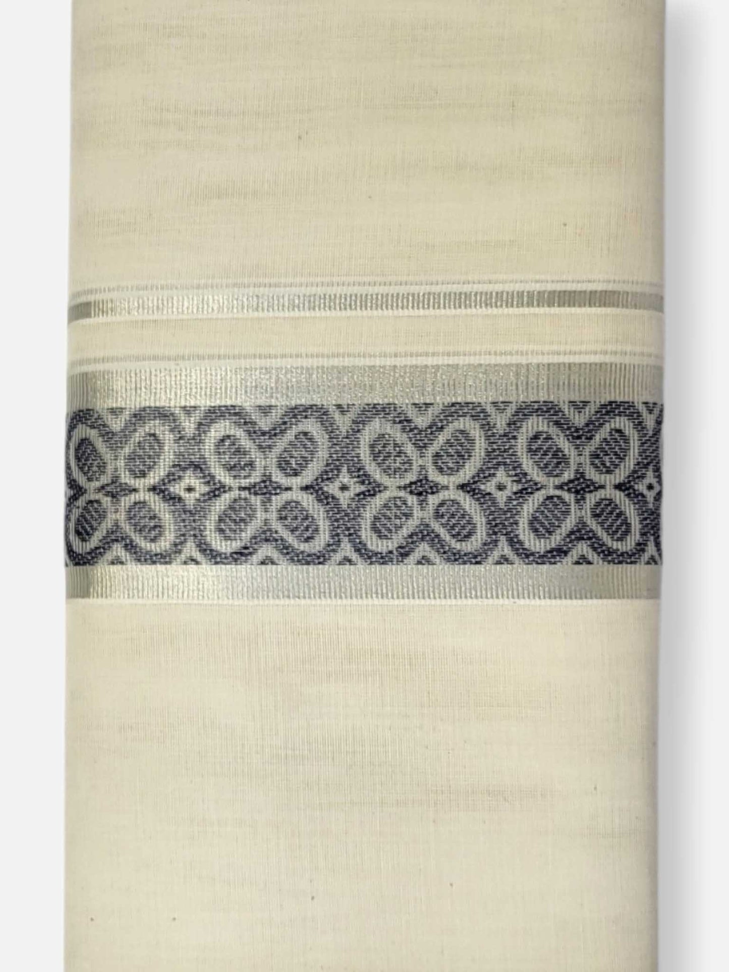 Premium Wedding Handloom Balaramapuram Unaakupaavu Kasavu Mundu for Men