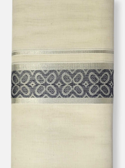 Premium Wedding Handloom Balaramapuram Unaakupaavu Kasavu Mundu for Men