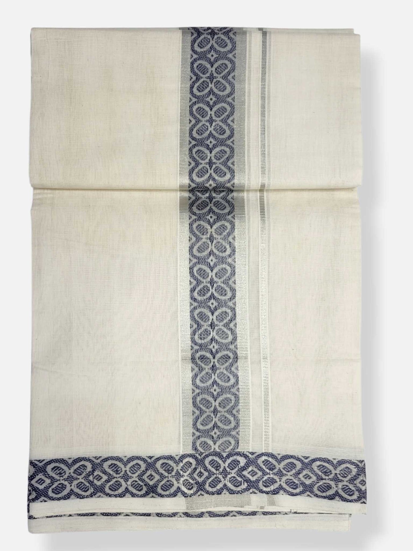 Premium Wedding Handloom Balaramapuram Unaakupaavu Kasavu Mundu for Men