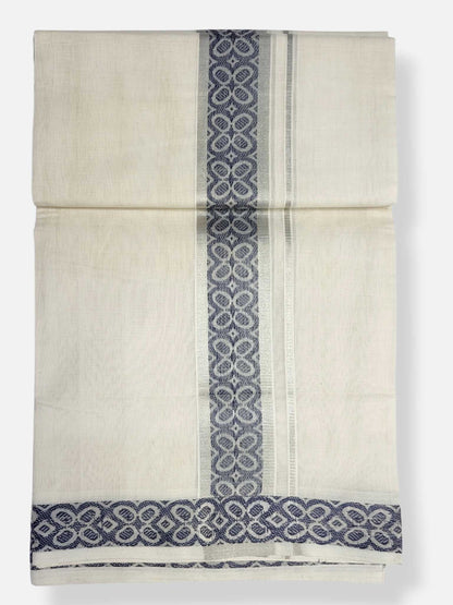 Premium Wedding Handloom Balaramapuram Unaakupaavu Kasavu Mundu for Men