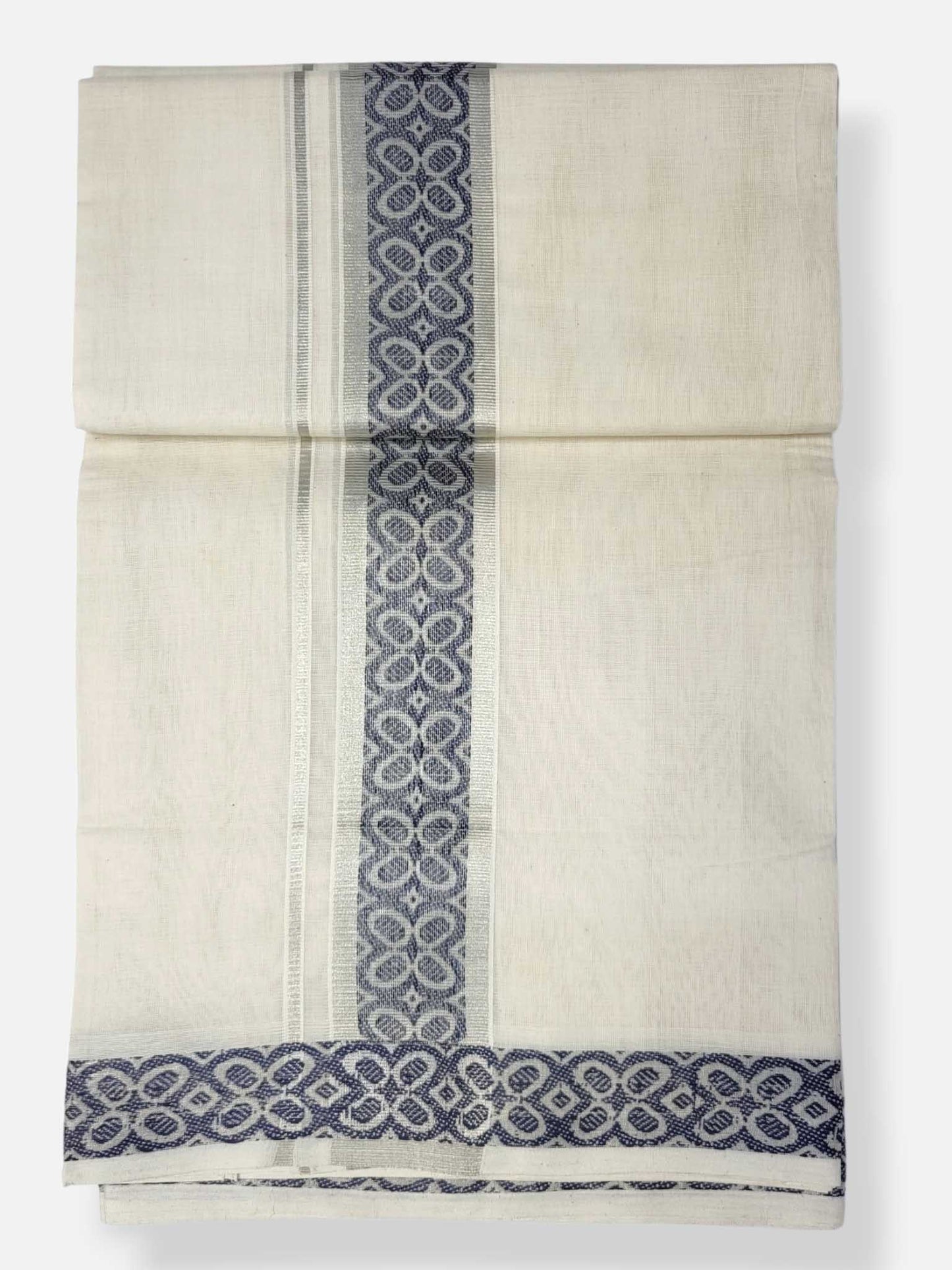 Premium Wedding Handloom Balaramapuram Unaakupaavu Kasavu Mundu for Men