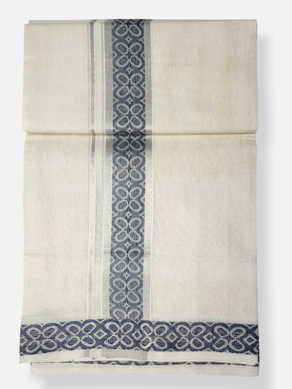 Premium Wedding Handloom Balaramapuram Unaakupaavu Kasavu Mundu for Men