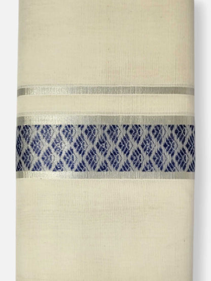 Premium Wedding Handloom Balaramapuram Unaakupaavu Kasavu Mundu for Men
