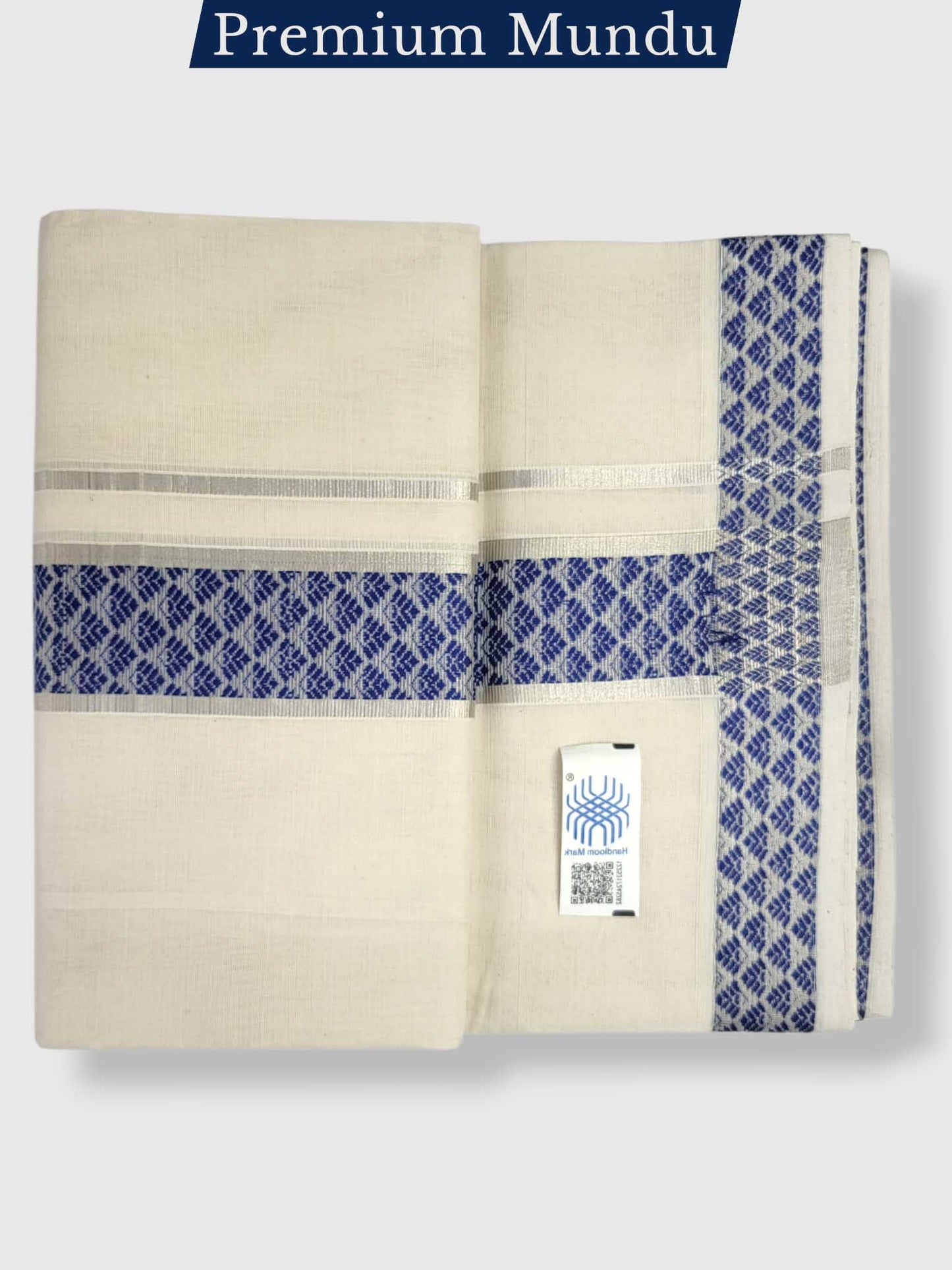 Premium Wedding Handloom Balaramapuram Unaakupaavu Kasavu Mundu for Men