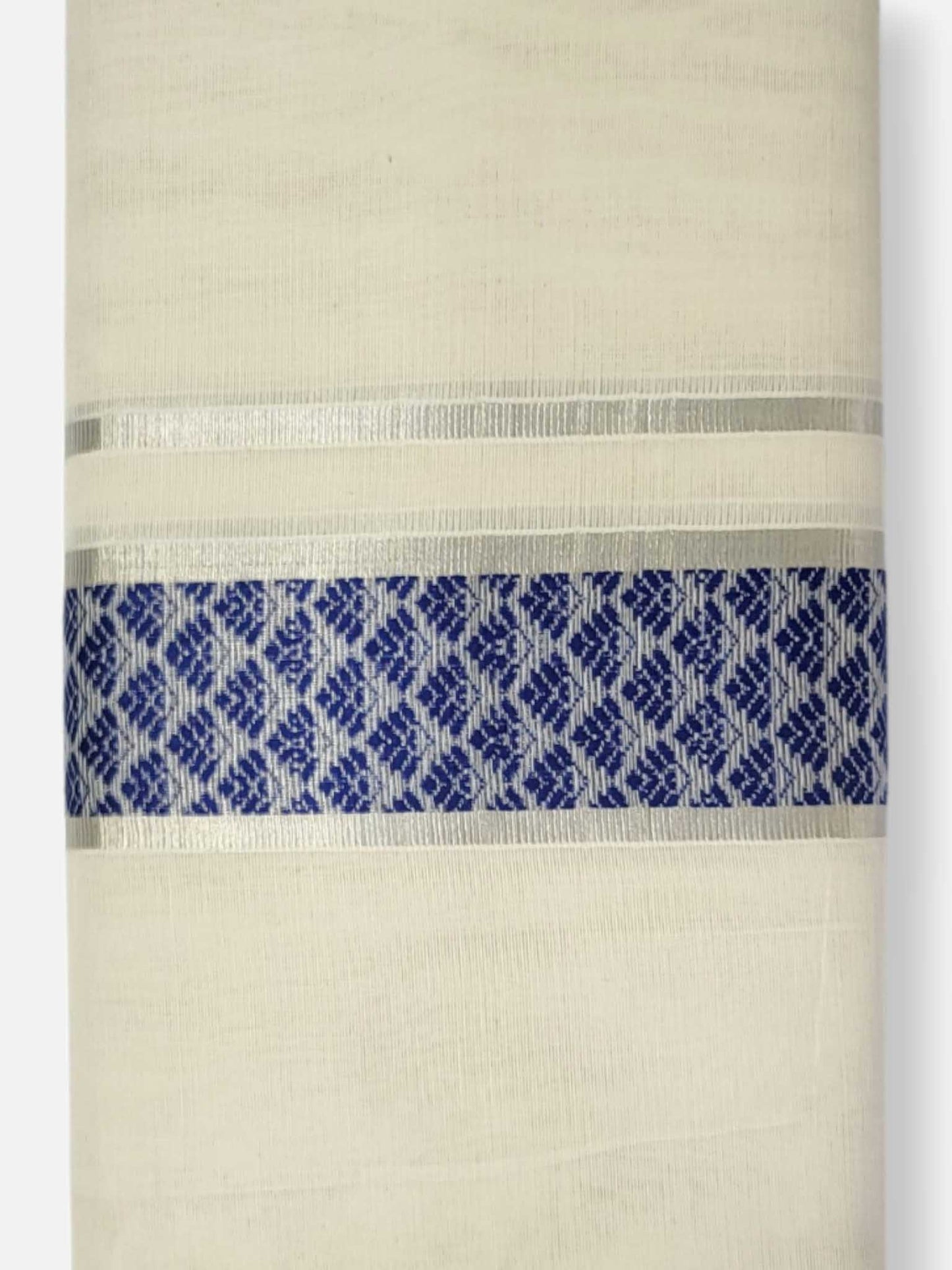 Premium Wedding Handloom Balaramapuram Unaakupaavu Kasavu Mundu for Men