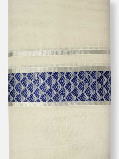 Premium Wedding Handloom Balaramapuram Unaakupaavu Kasavu Mundu for Men