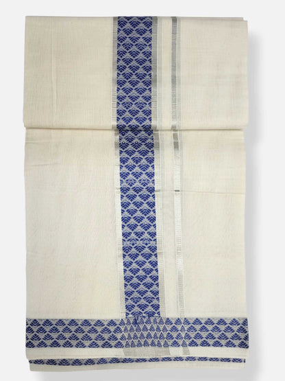Premium Wedding Handloom Balaramapuram Unaakupaavu Kasavu Mundu for Men