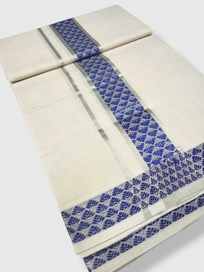 Premium Wedding Handloom Balaramapuram Unaakupaavu Kasavu Mundu for Men