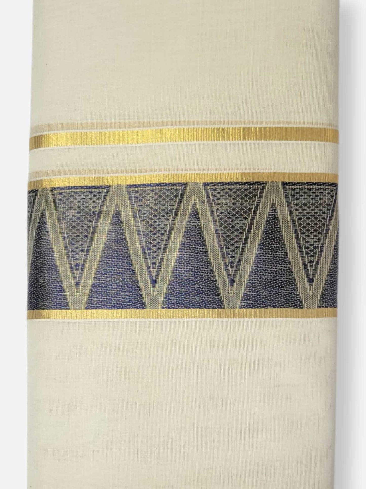 Premium Wedding Handloom Balaramapuram Unaakupaavu Kasavu Mundu for Men