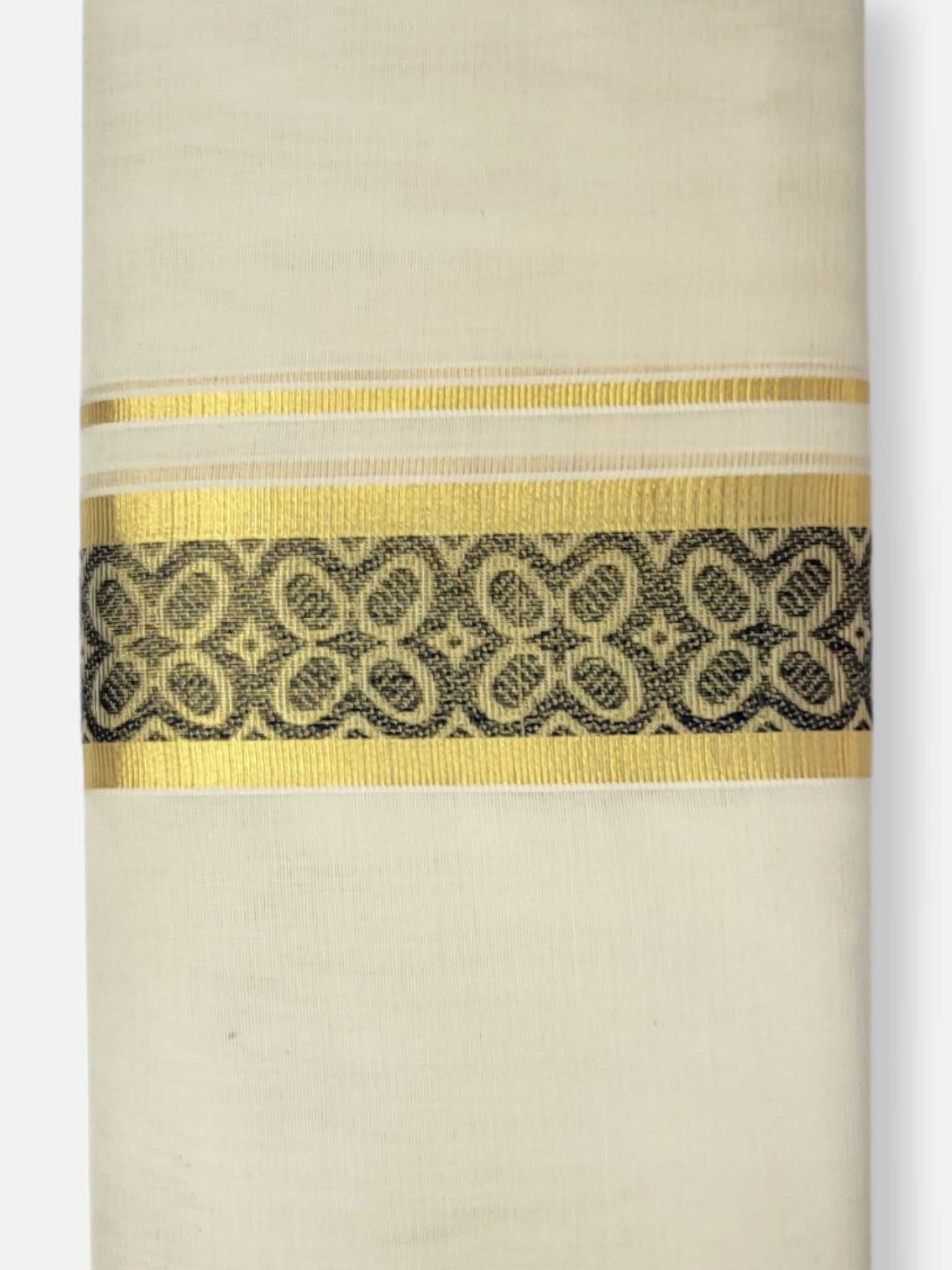 Premium Wedding Handloom Balaramapuram Unaakupaavu Kasavu Mundu for Men
