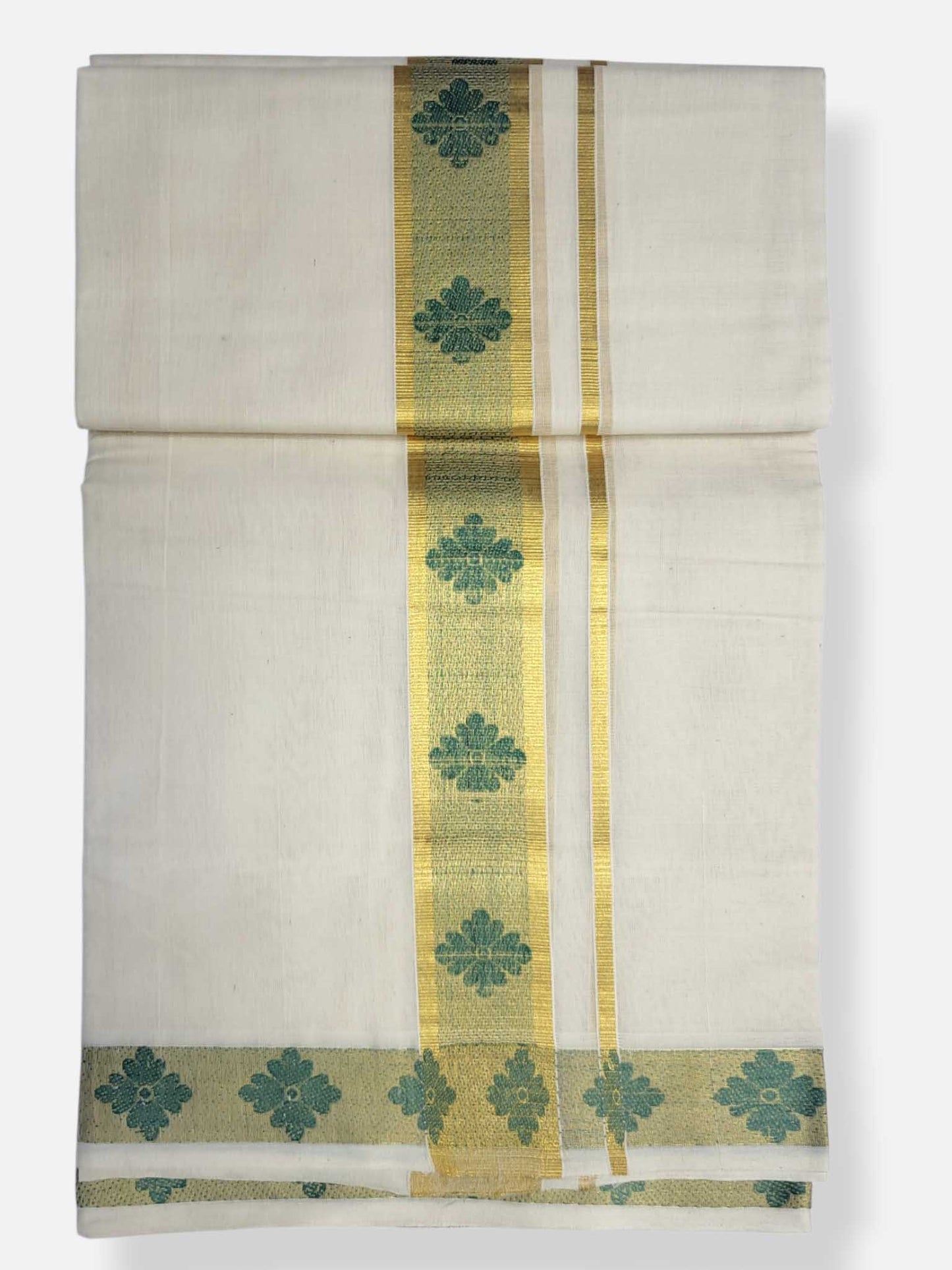 Premium Wedding Handloom Balaramapuram Unaakupaavu Kasavu Mundu for Men