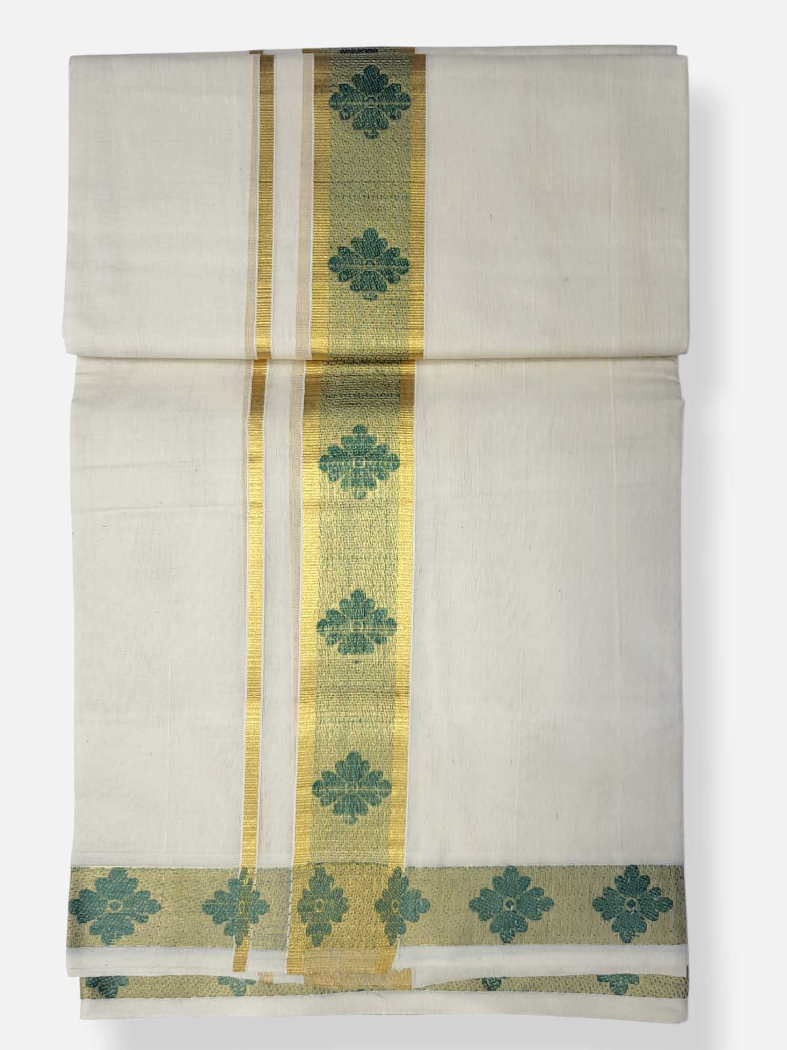 Premium Wedding Handloom Balaramapuram Unaakupaavu Kasavu Mundu for Men