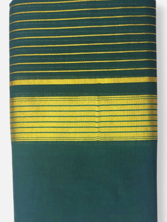 Premium Wedding Handloom Balaramapuram Unaakupaavu Kasavu Mundu for Men