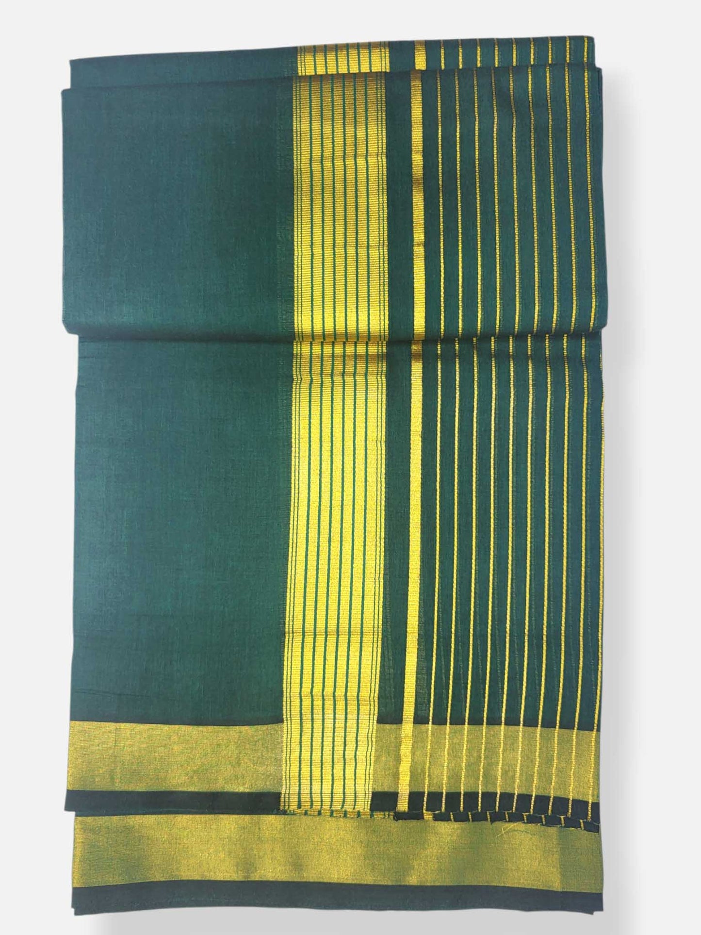 Premium Wedding Handloom Balaramapuram Unaakupaavu Kasavu Mundu for Men