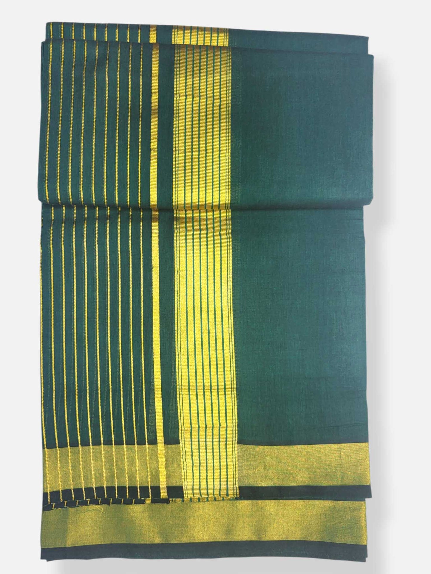 Premium Wedding Handloom Balaramapuram Unaakupaavu Kasavu Mundu for Men