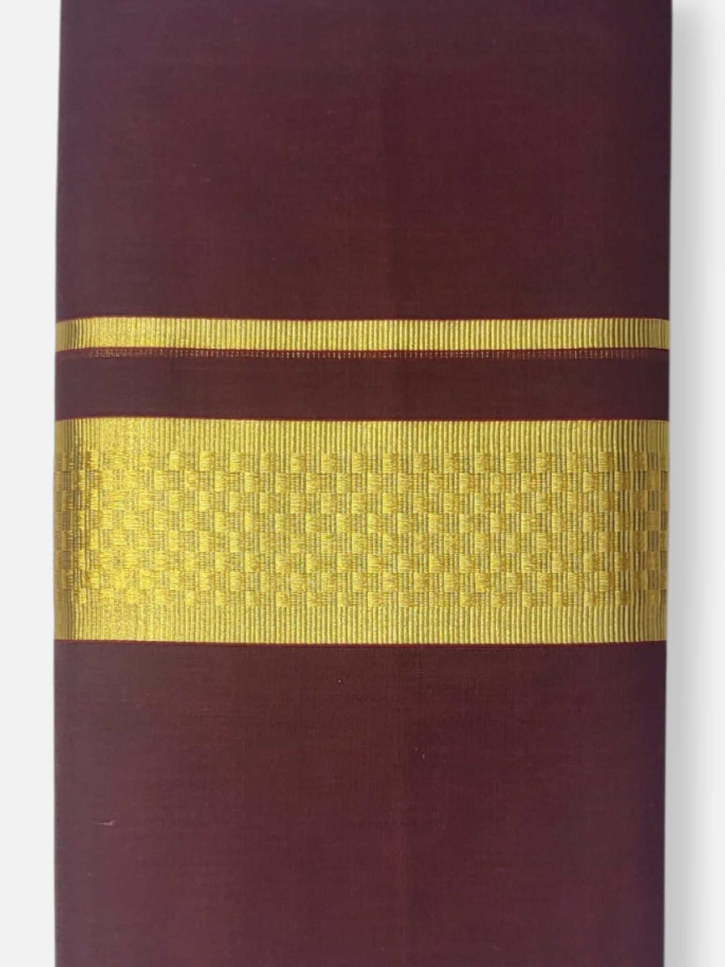 Premium Wedding Handloom Balaramapuram Unaakupaavu Kasavu Mundu for Men