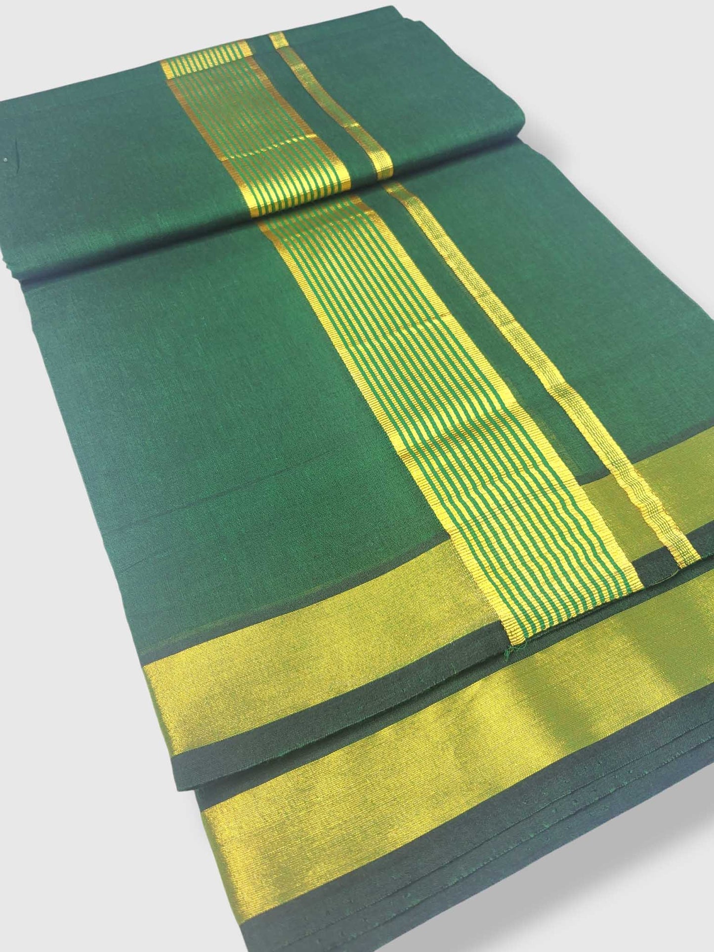 Premium Wedding Handloom Balaramapuram Unaakupaavu Kasavu Mundu for Men
