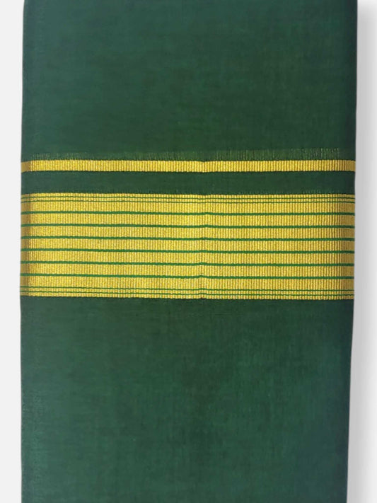Premium Wedding Handloom Balaramapuram Unaakupaavu Kasavu Mundu for Men