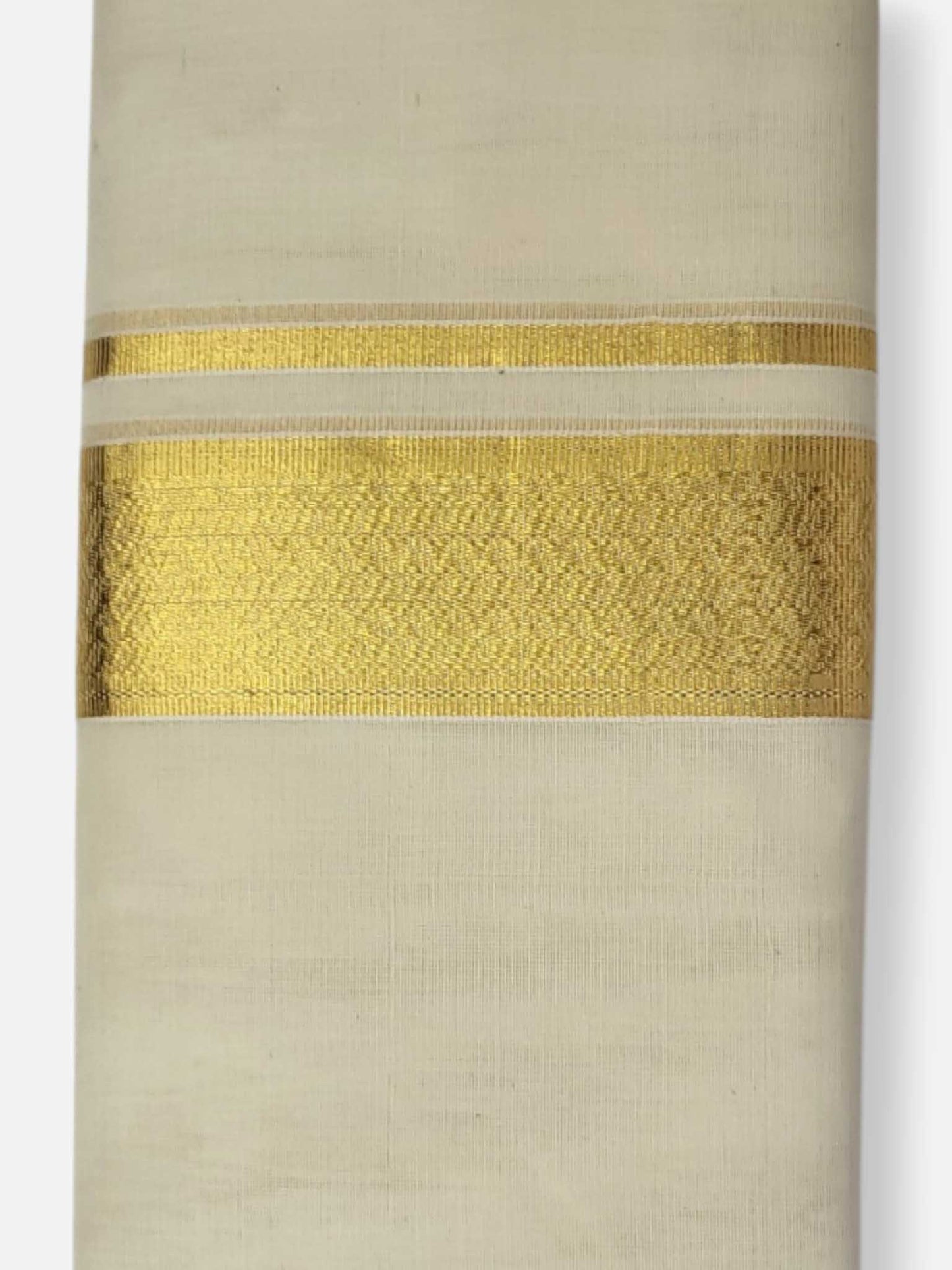 Premium Wedding Handloom Balaramapuram Unaakupaavu Kasavu Mundu for Men