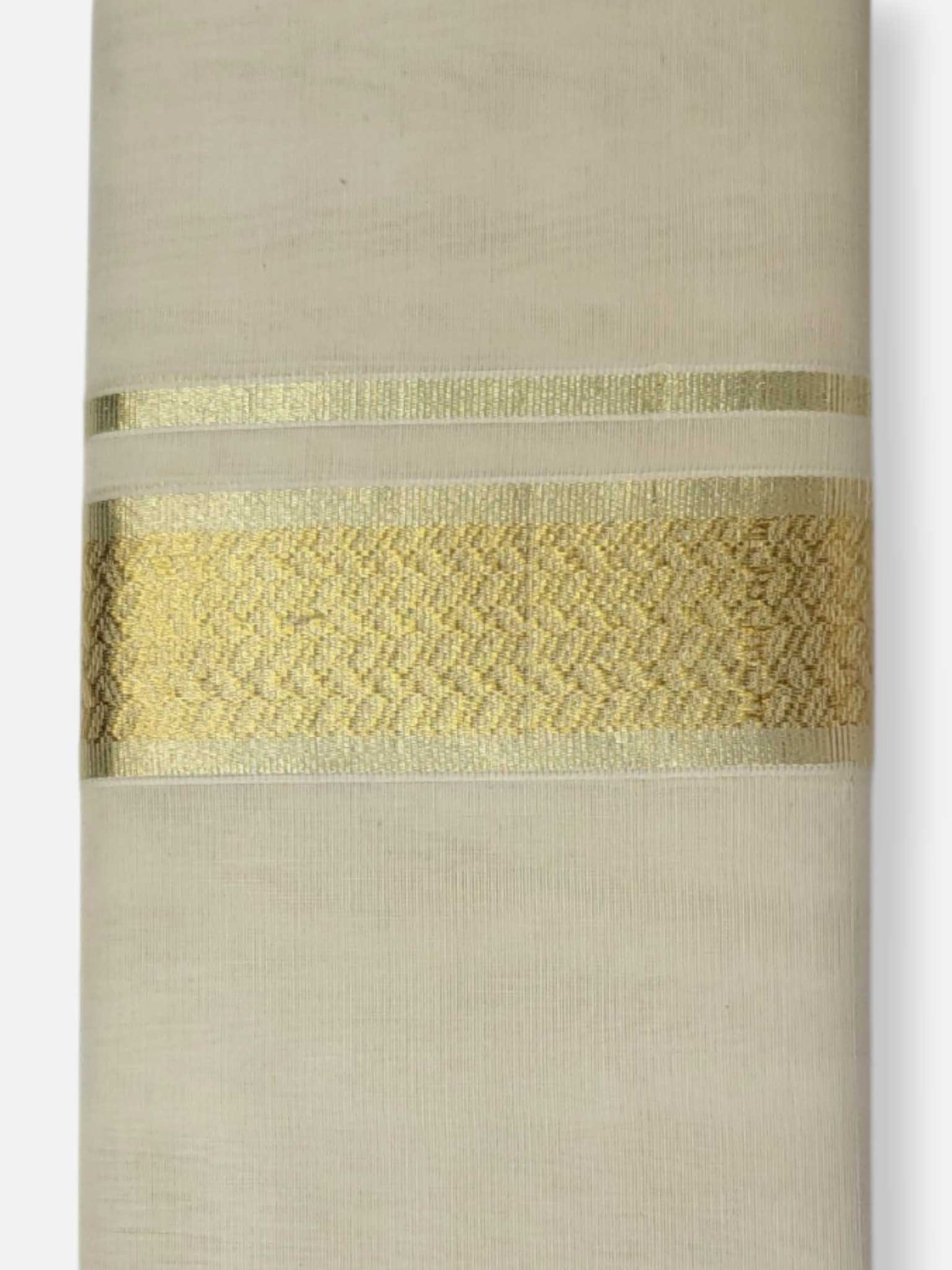 Premium Wedding Handloom Balaramapuram Unaakupaavu Kasavu Mundu for Men