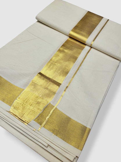 Kerala Kasavu Mundu for Men