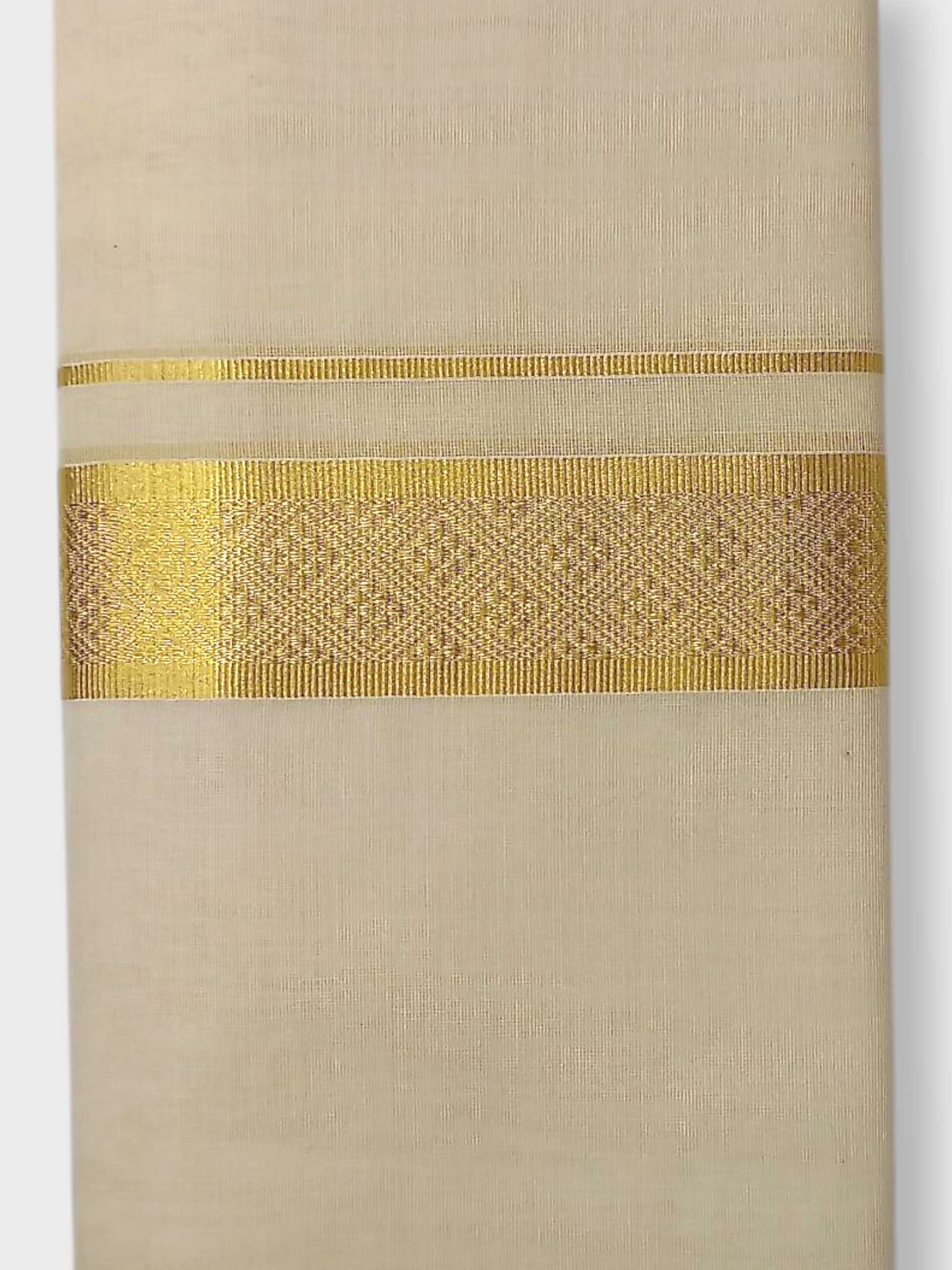 Premium Wedding Handloom Balaramapuram Unaakupaavu Kasavu Mundu for Men