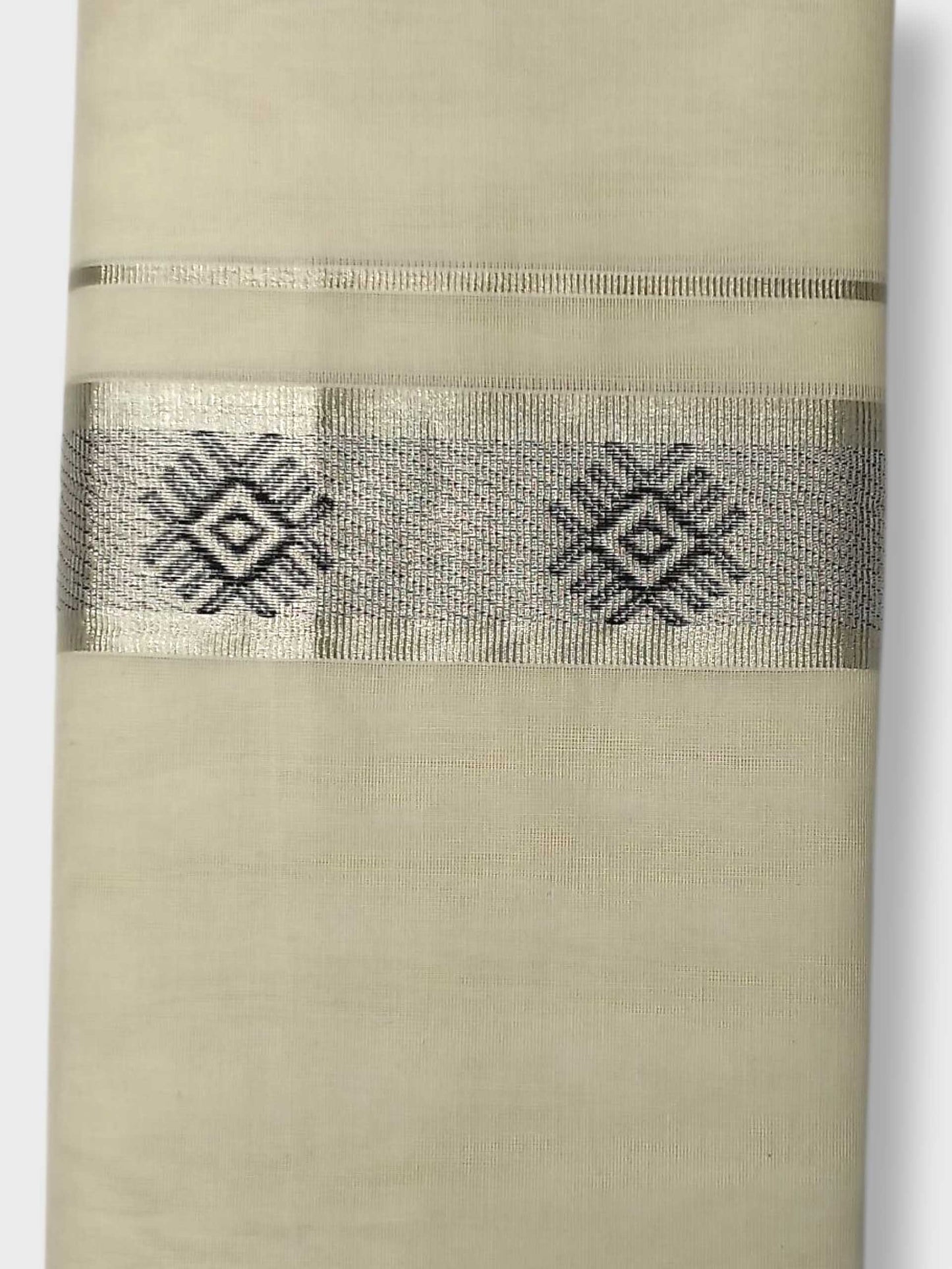 Premium Wedding Handloom Balaramapuram Unaakupaavu Kasavu Mundu for Men