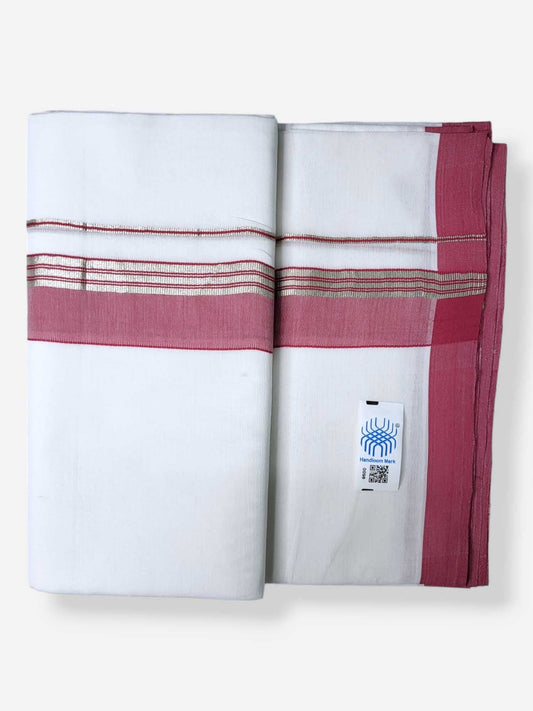 Pure White Cotton Handloom Mundu