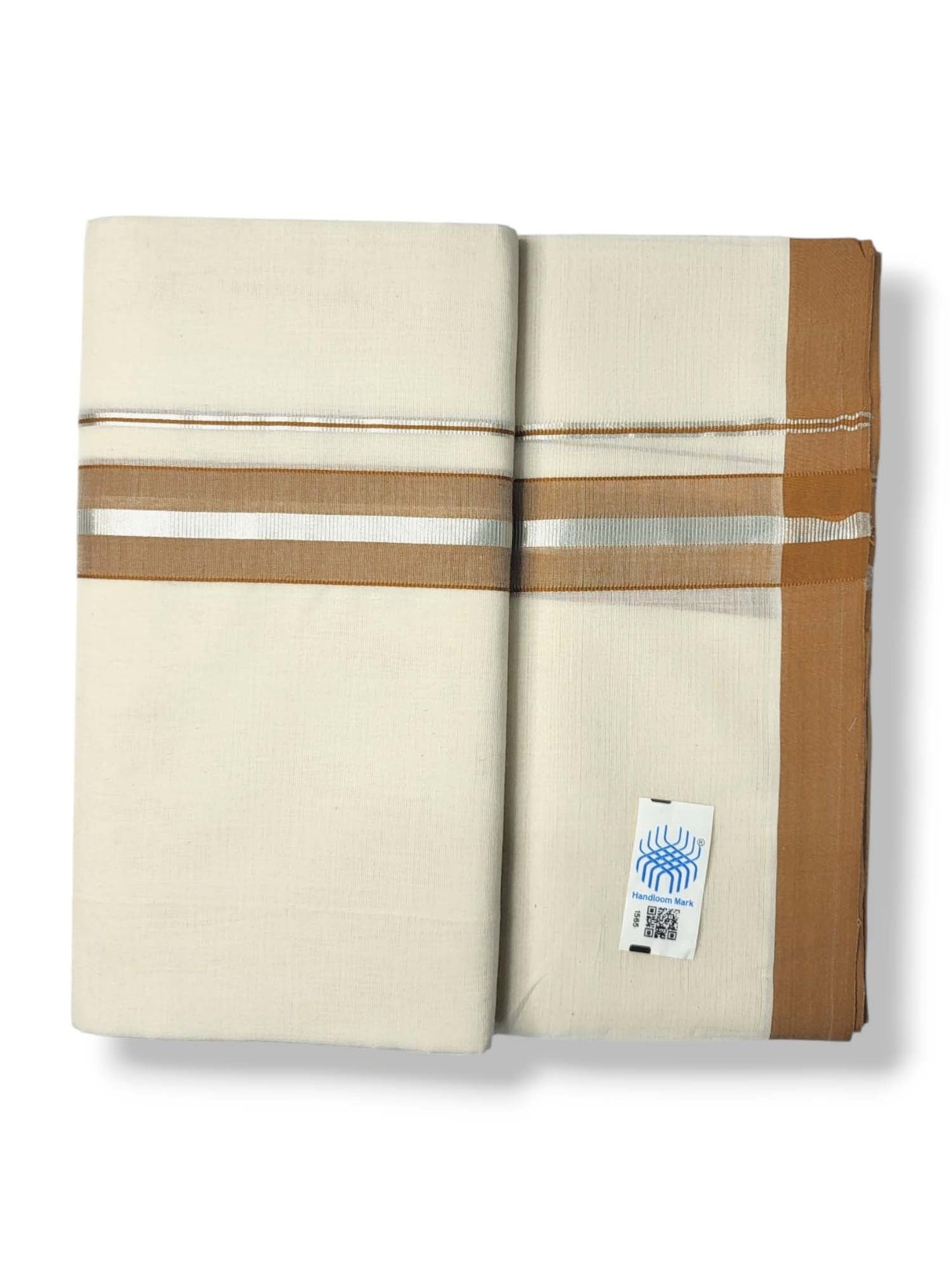  Kerala Handloom Mundu/Dhoti Pure Cotton for Men