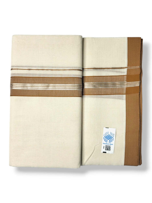  Kerala Handloom Mundu/Dhoti Pure Cotton for Men