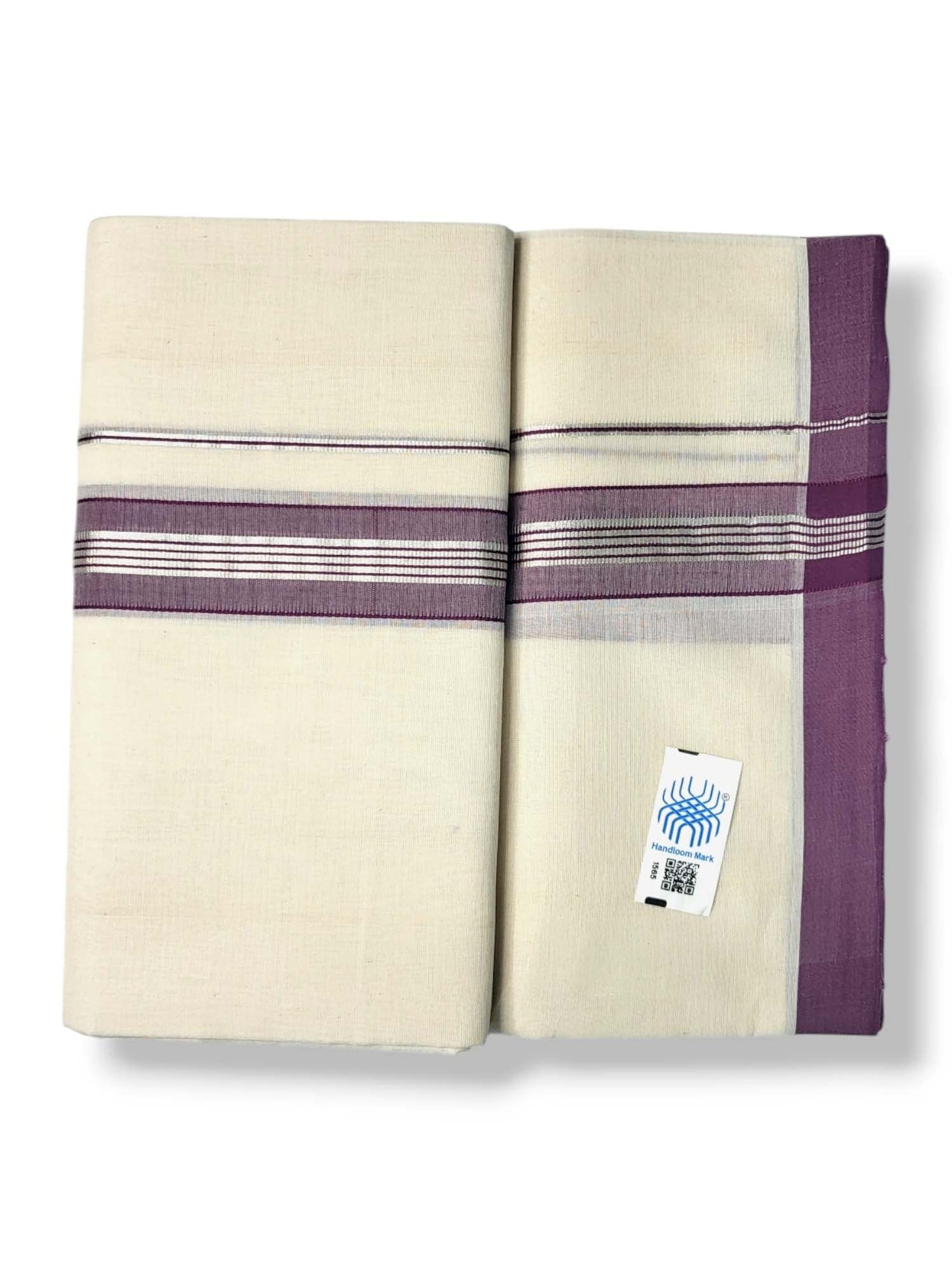  Kerala Handloom Mundu/Dhoti Pure Cotton for Men