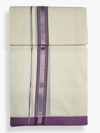  Kerala Handloom Mundu/Dhoti Pure Cotton for Men