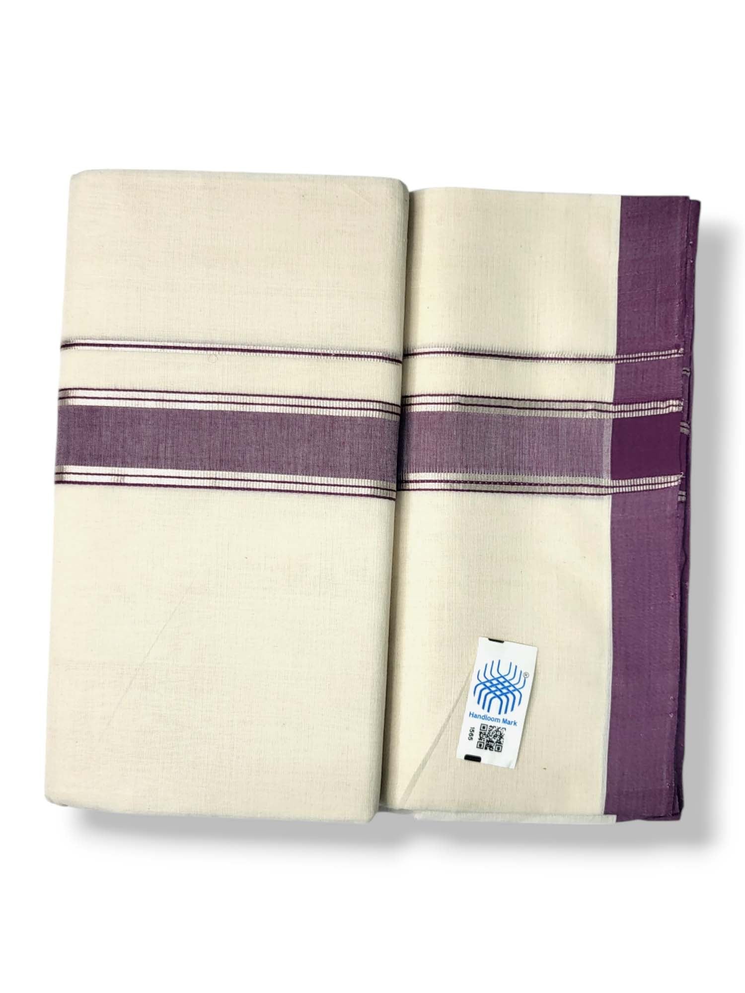  Kerala Handloom Mundu/Dhoti Pure Cotton for Men