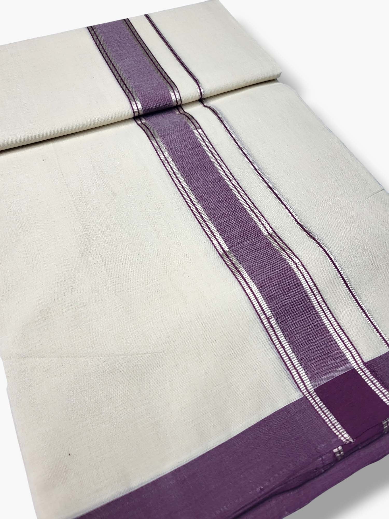  Kerala Handloom Mundu/Dhoti Pure Cotton for Men