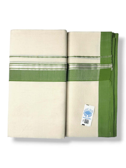  Kerala Handloom Mundu/Dhoti Pure Cotton for Men