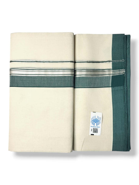  Kerala Handloom Mundu/Dhoti Pure Cotton for Men