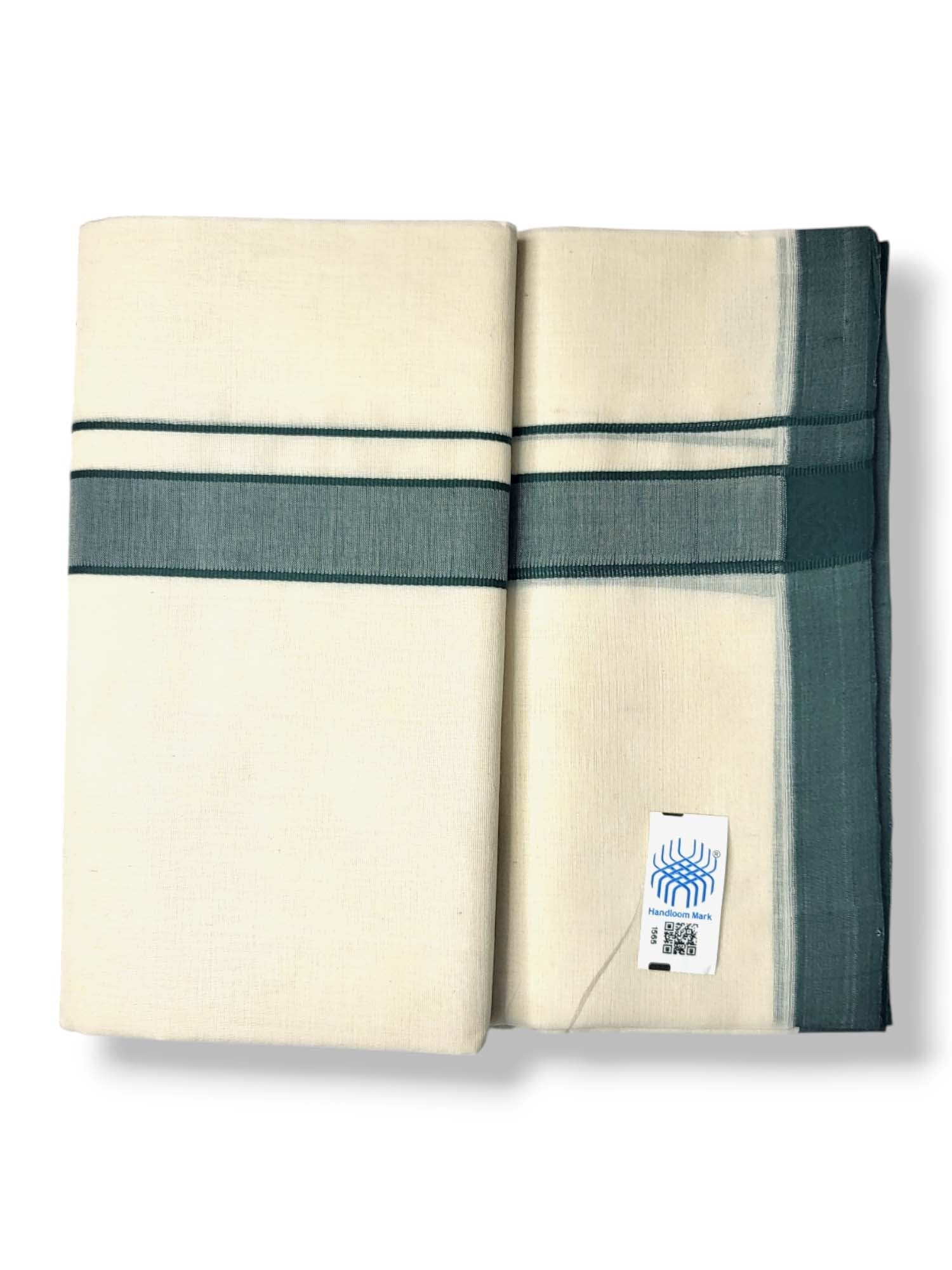  Kerala Handloom Mundu/Dhoti Pure Cotton for Men