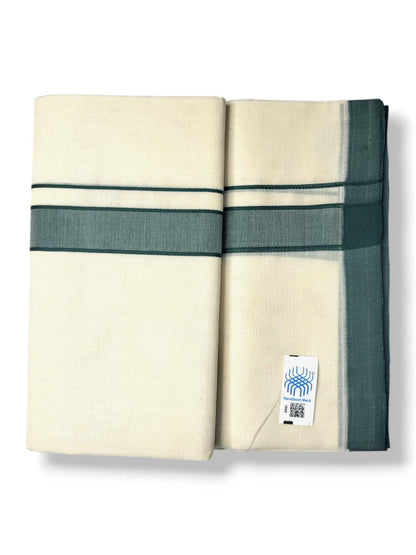  Kerala Handloom Mundu/Dhoti Pure Cotton for Men