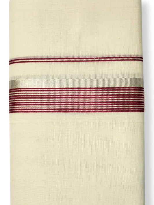 Kerala Handloom Mundu/Dhoti Pure Cotton for Men