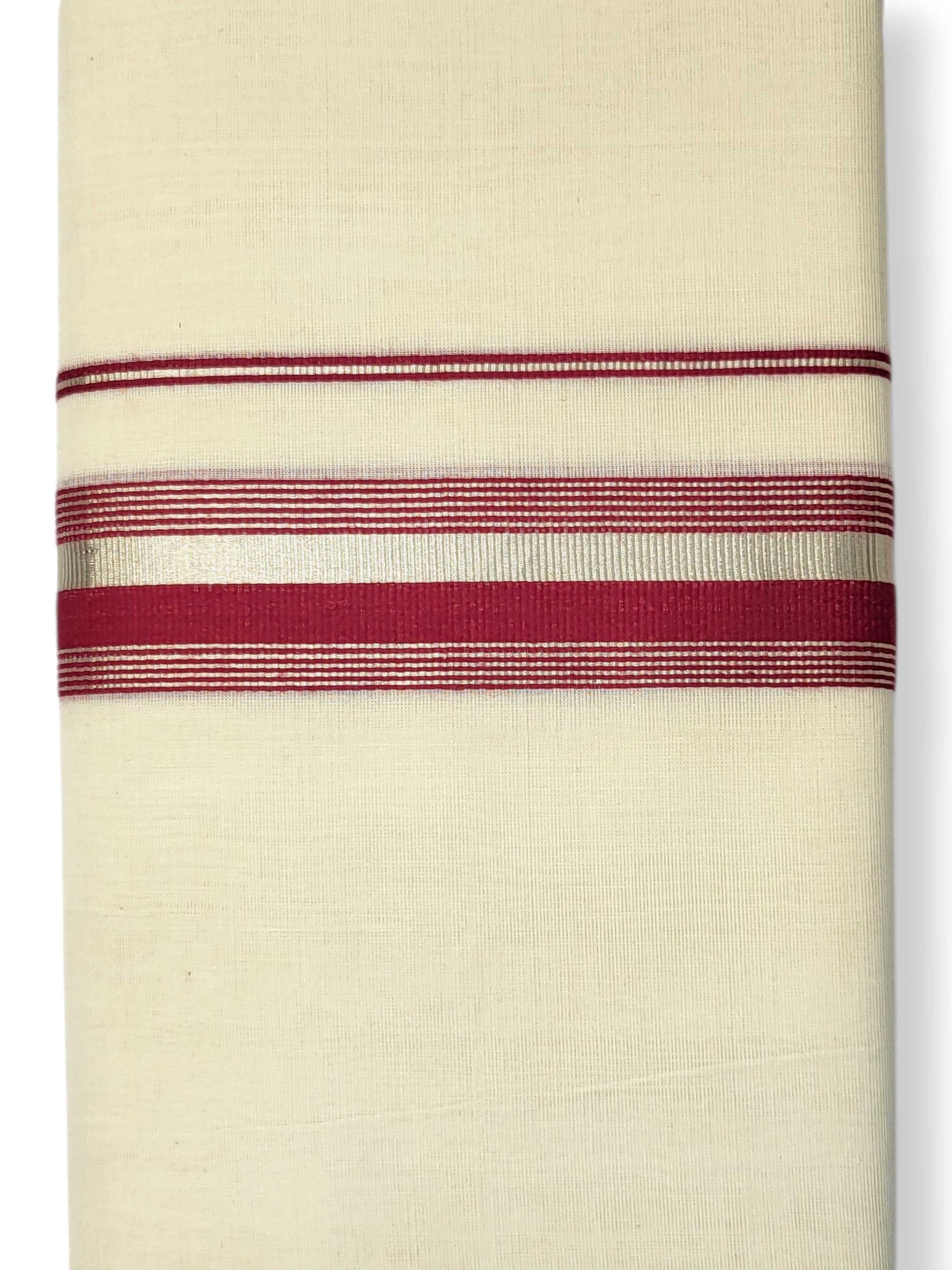 Kerala Handloom Mundu/Dhoti Pure Cotton for Men